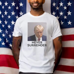 Donald Trump Mug Shot Fulton County GA Never Surrender Coffee T-Shirts