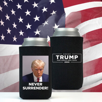 MAGA 47 Trump 2024 Never Surrender Beverage Coolers