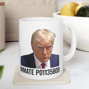 Trump Best Mugshot Mug Never Surrender Georgia Mugshot Mug Ceramic Mug 11oz - Trump Gift Mug Trump Christmas