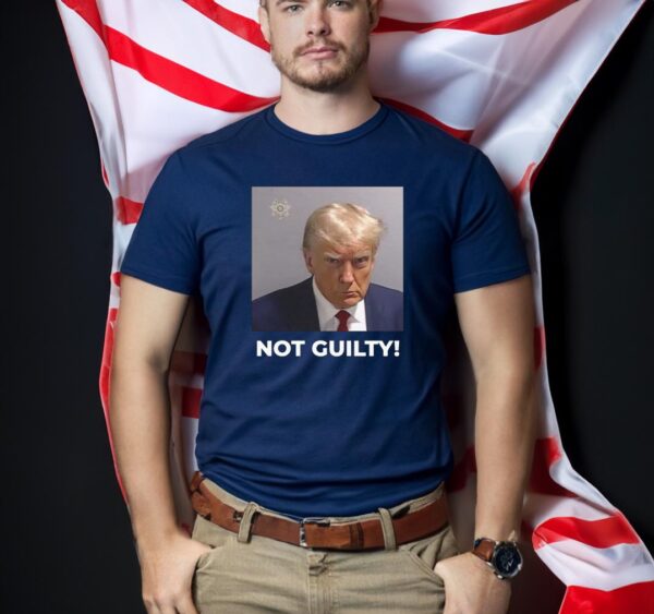 Trump Not Guilty Black Premium Short Sleeve Shirts