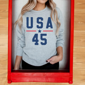 45th President of the United States with this stylish USA 45 Trump Unisex Sweatshirt Shirts
