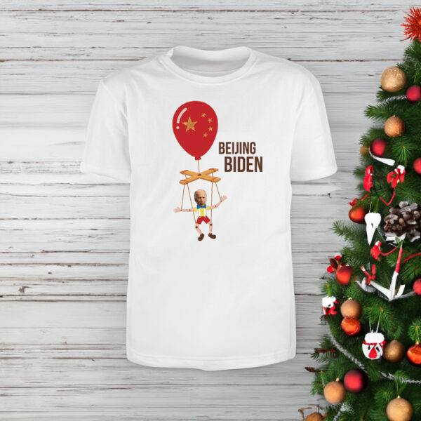 Beijing Biden White Cotton T-Shirt