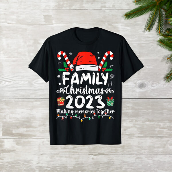 Family Christmas 2023 Matching Squad Santa Elf Funny Xmas Shirts