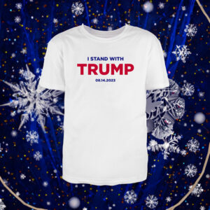 I Stand With Trump (8-14) White Premium Cotton Shirts