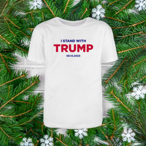 I Stand With Trump (8-14) White Premium Cotton T-Shirt