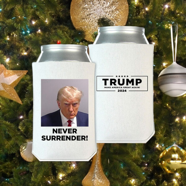 Never Surrender Beverage Coolers - White