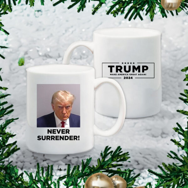 Never Surrender White Coffee Mug