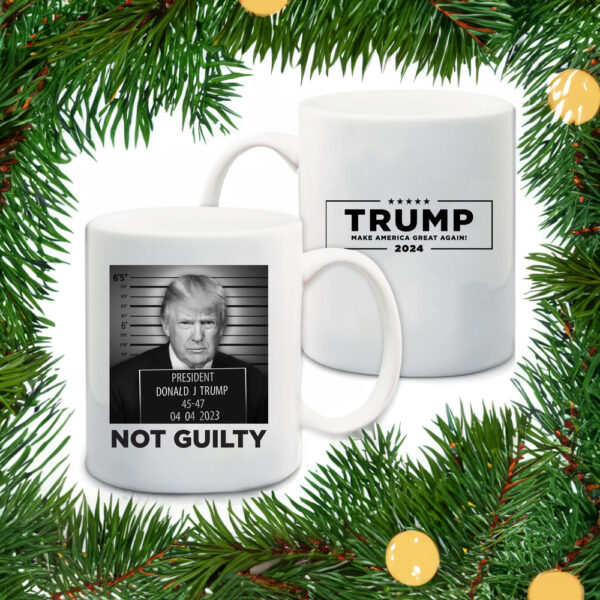 Official Trump 2024 Mugshot White Coffee Mug