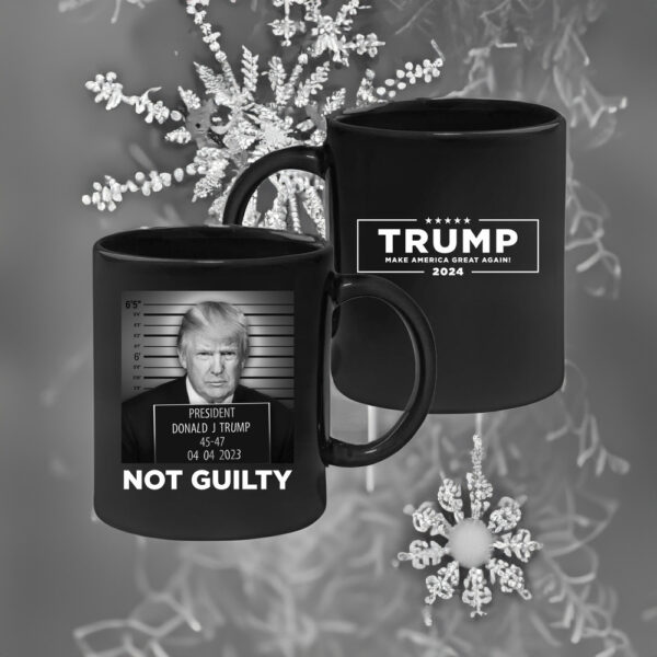Official Trump Mugshot Black Coffee Mugs