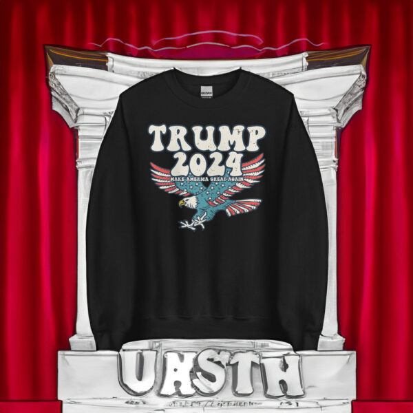 Trump 2024 MAGA Distressed Unisex Sweatshirt, Awakened Patriot, MAGA T-Shirt