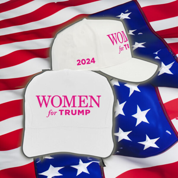 Women for Trump 2024 White Structured Hat