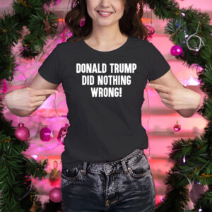 Donald Trump Did Nothing Wrong Shirts
