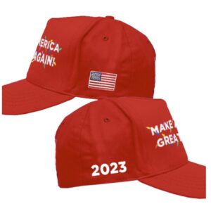 Trump MAGA Red Christmas Hat