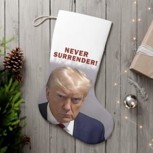 Trump Never Surrender Christmas Santa Stockings
