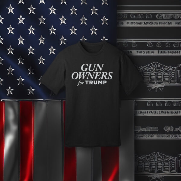 Gun Owners for Trump Black T-Shirts