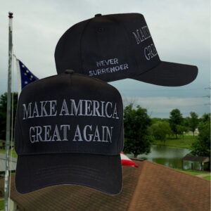 Donald J. Trump Never Surrender Black MAGA Hat3