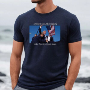 DONALD TRUMP Never Surrender T-Shirt - Shot at Rally July 14th 2024 Legend1