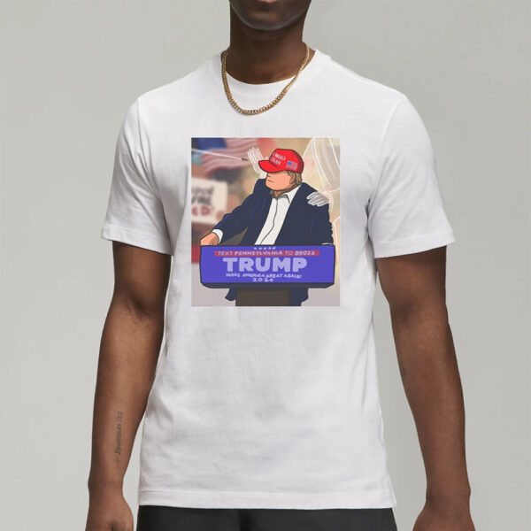 Donald Trump Assassination Attempt Fist Pump T-Shirt - Patriotic Tee 2024, American Pride - Guardian angel3