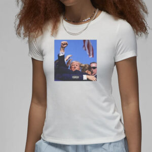 Donald Trump Fist Pump Shooting Album Cover T-Shirt1