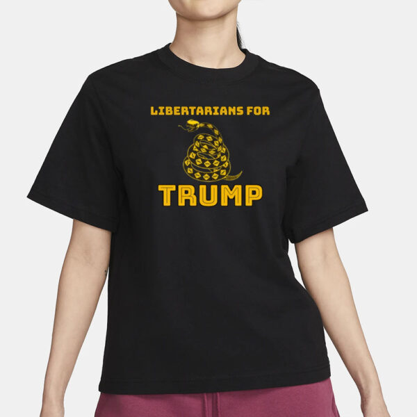 Libertarians For Trump Gadsden T-Shirt1