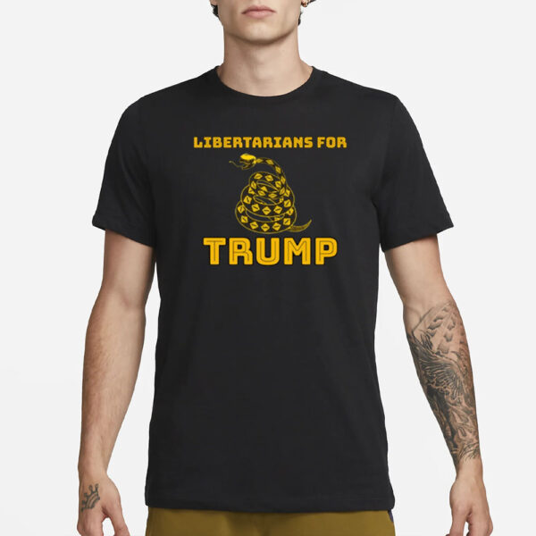 Libertarians For Trump Gadsden T-Shirt3