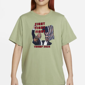 Trump T-Shirt Donald 2024 Shot T-Shirt Rally Shooting Unisex Fight MAGA Tee