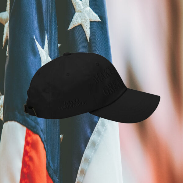 (Black on black) Dark MAGA Hat 2024